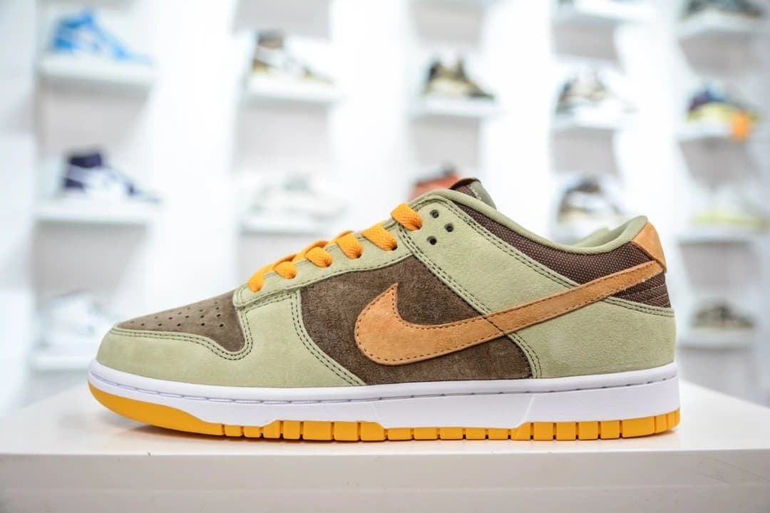 Nike Dunk Low Olive Brown Orange