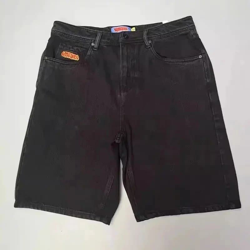 Corteiz Denim Shorts CRTZ Logo Patch