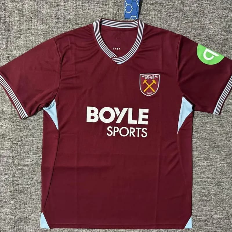 West Ham United Home Jersey Boyle Sports Sponsor