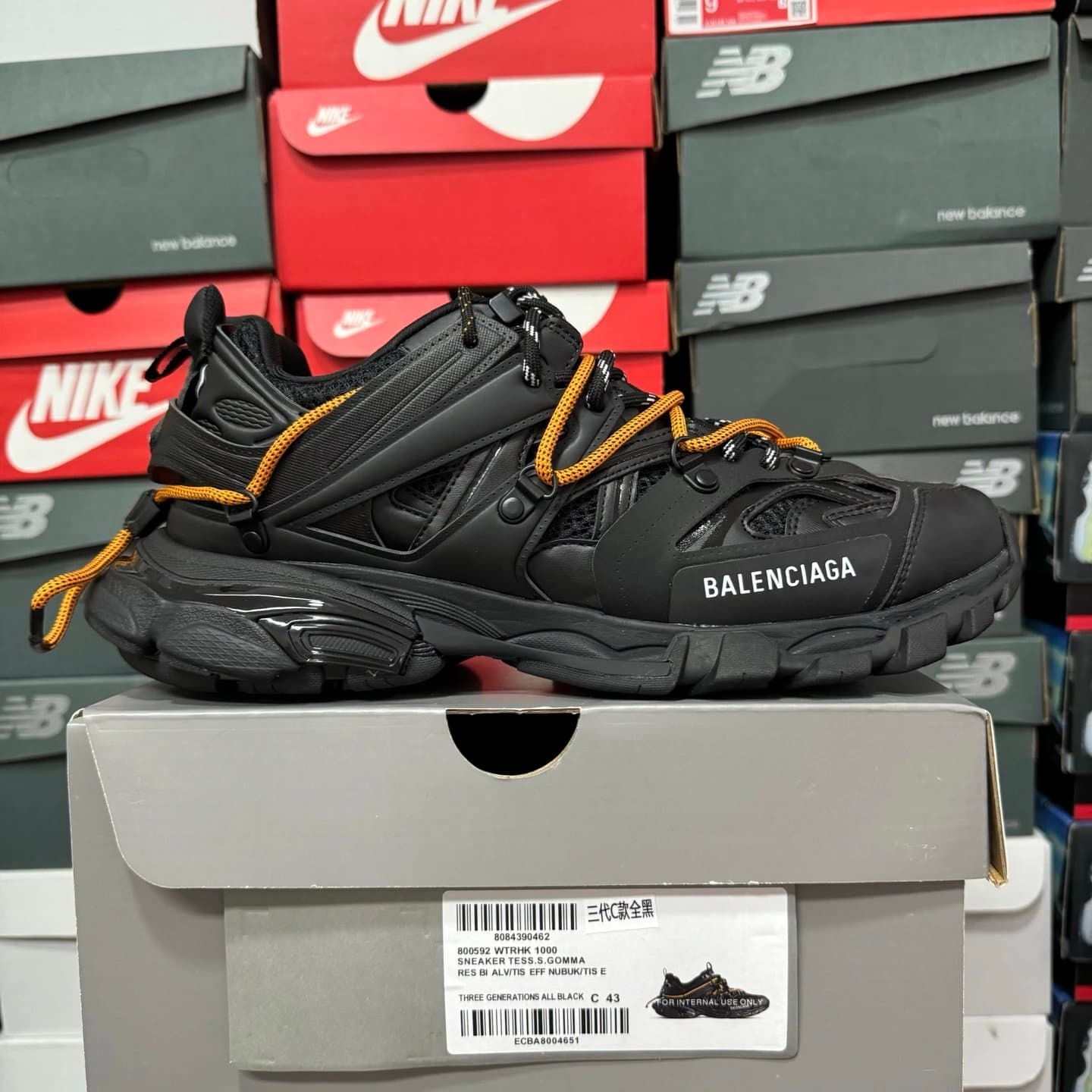 Balenciaga Triple S Dazzling Silver — GOOD 巴黎Track3.0 C款全黑