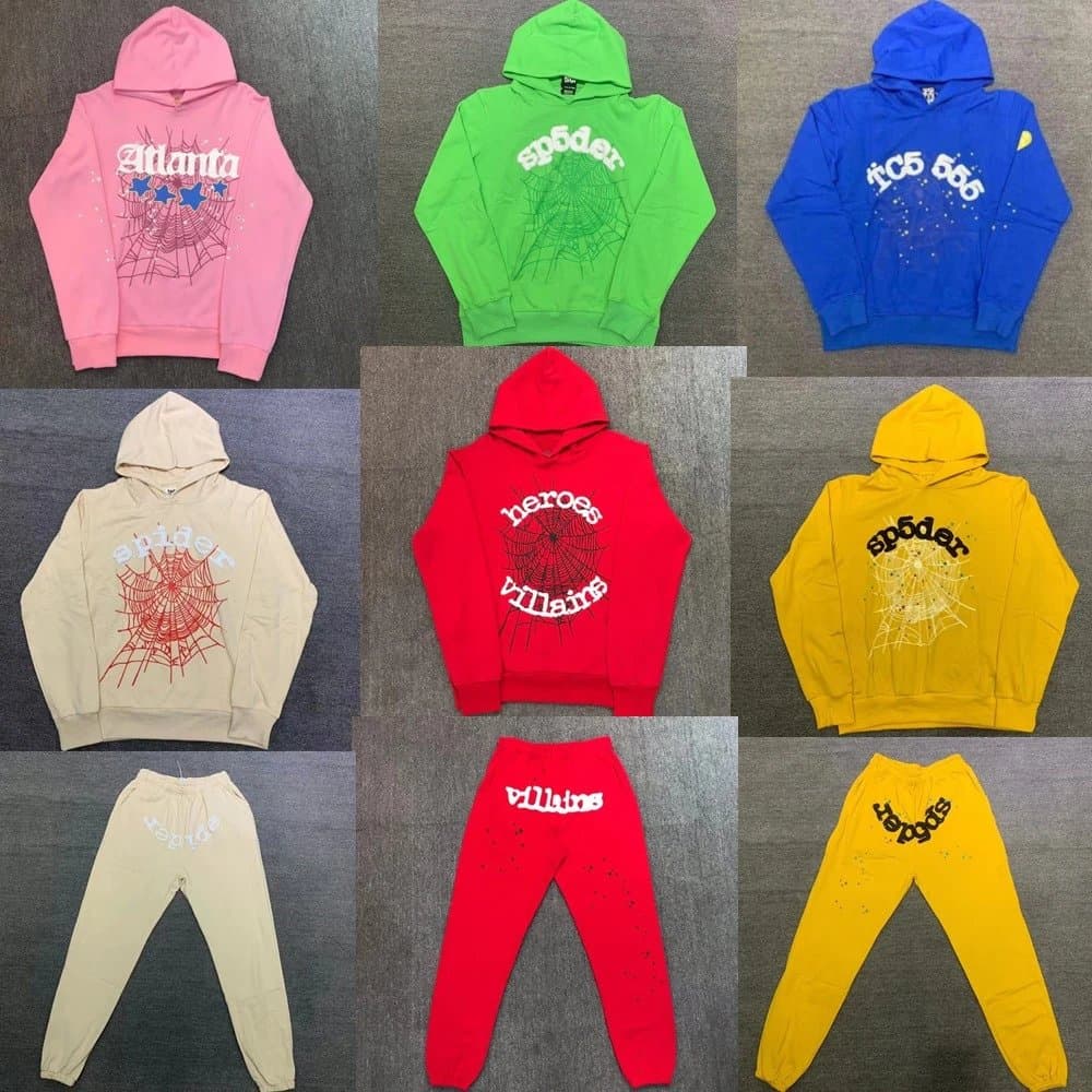 Sp5der Jogger Spider Logo with Star Print — 长裤-22