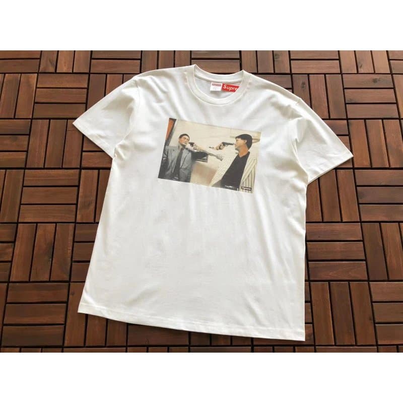 Supreme Box Logo Tee Paisley Box Logo — B204 发哥喋血双雄白色