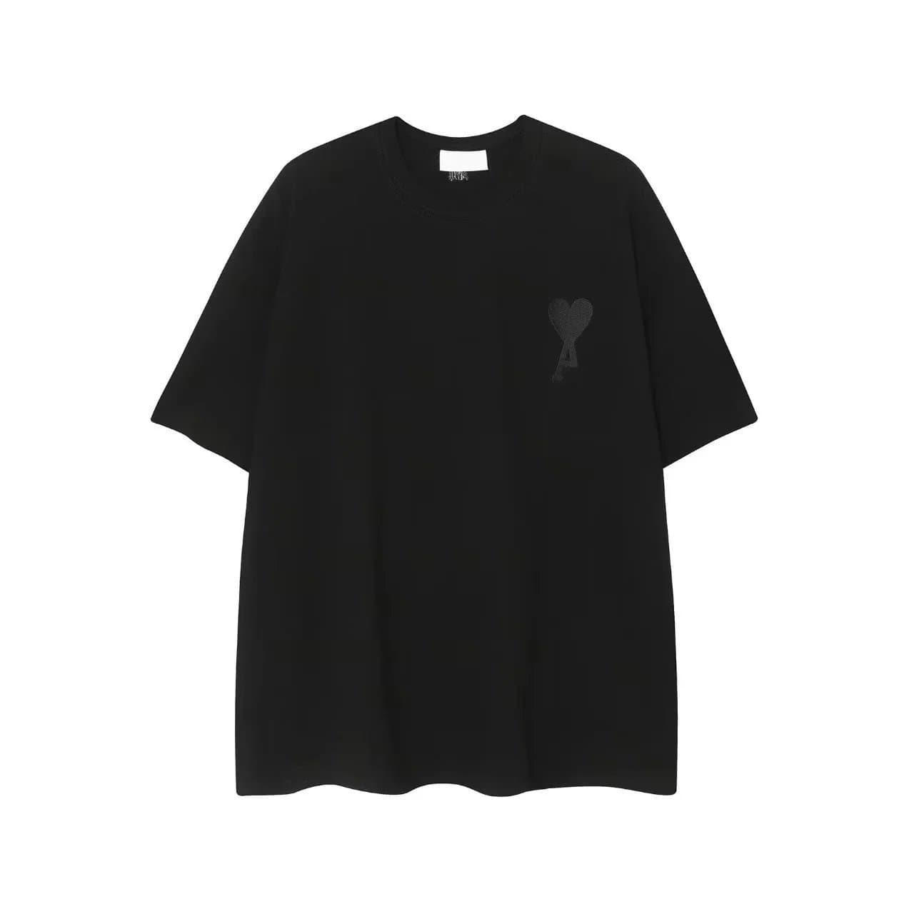 Amiri Heart Logo Tee Black Heart Patch — 黑色【913平绣款】