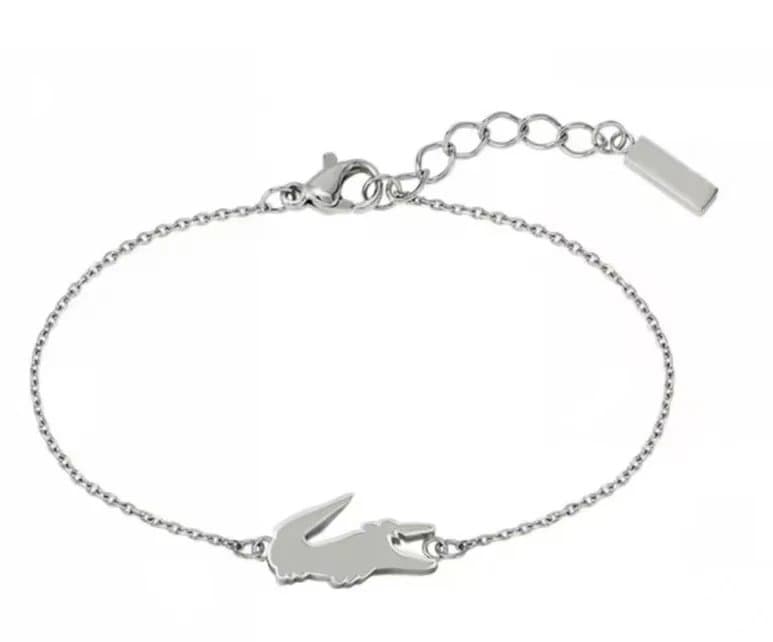 Lacoste Bracelet Two-Tone Link — OPK-02女钢色+盒子
