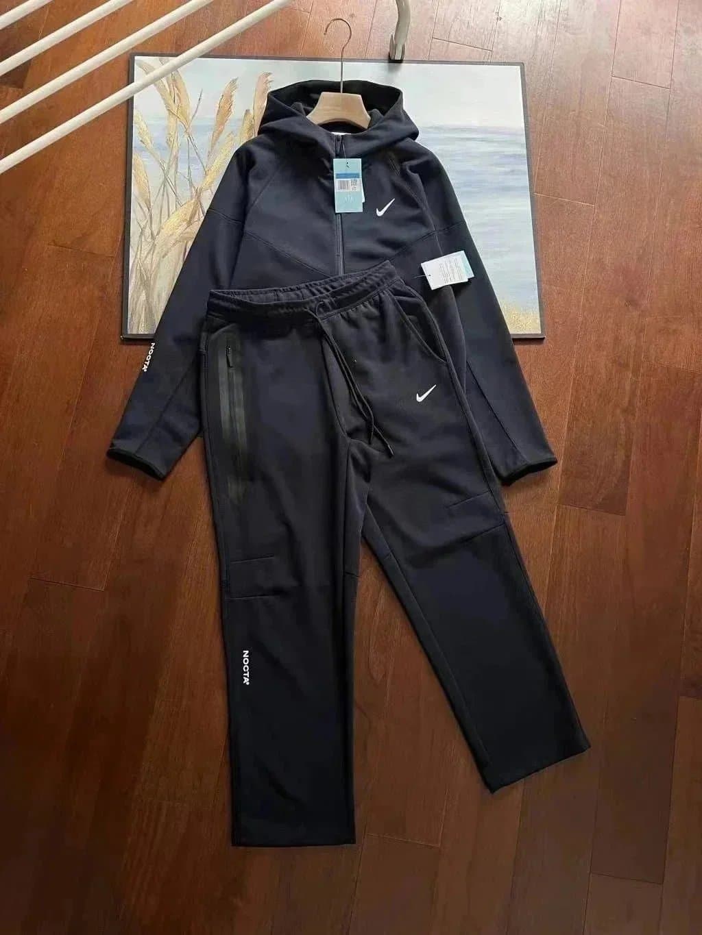 Nike Tech Fleece Hoodie and Joggers Black