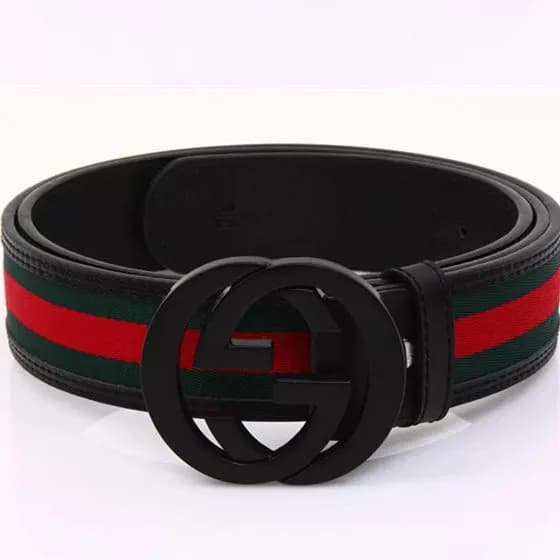 Gucci GG Marmont Belt Web Stripe