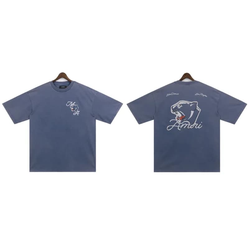 Amiri Panther Graphic Tee Embroidered Panther