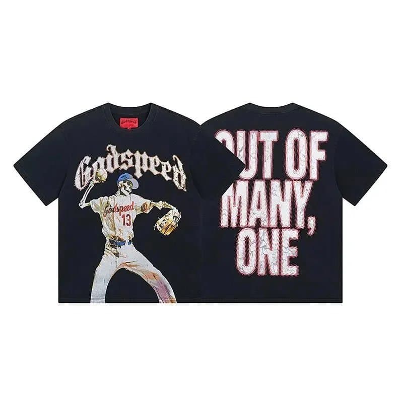 Godspeed Graphic Tee Skeleton Pitcher