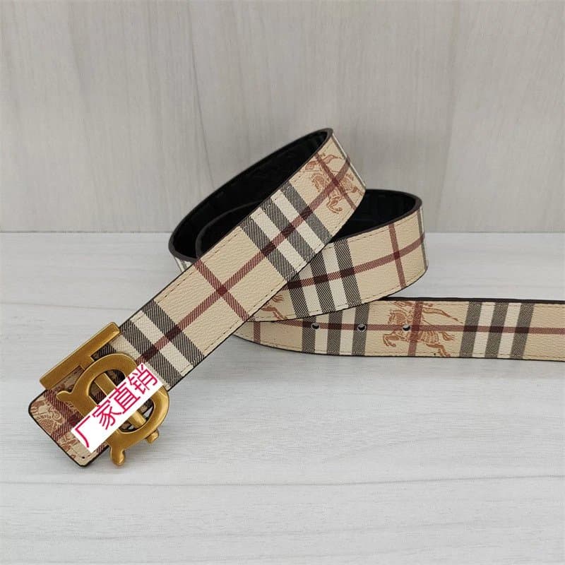 Burberry Check Print Belt Classic Nova Check