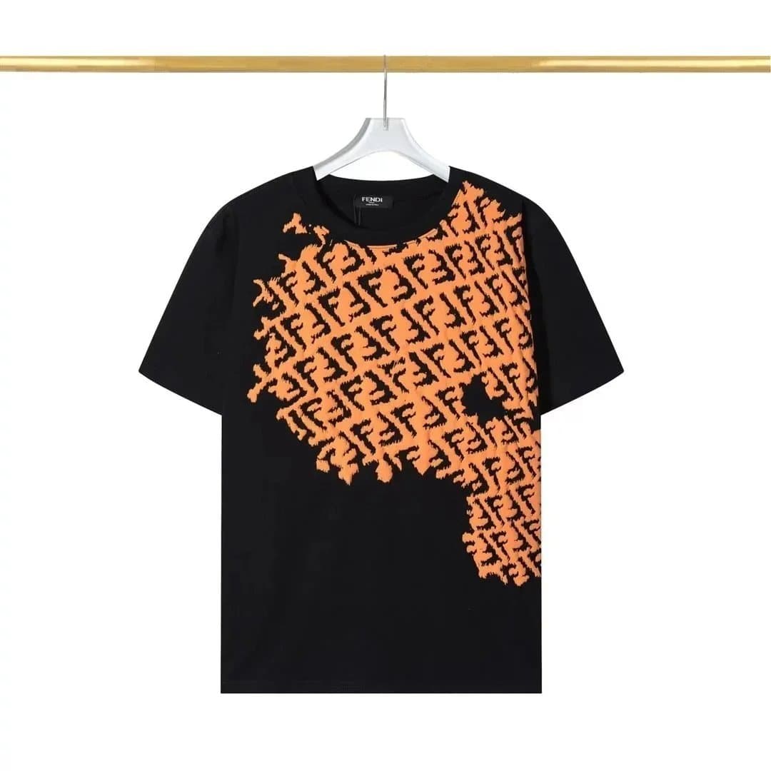 Fendi FF Logo T-Shirt Embossed Monogram — 010107037-2