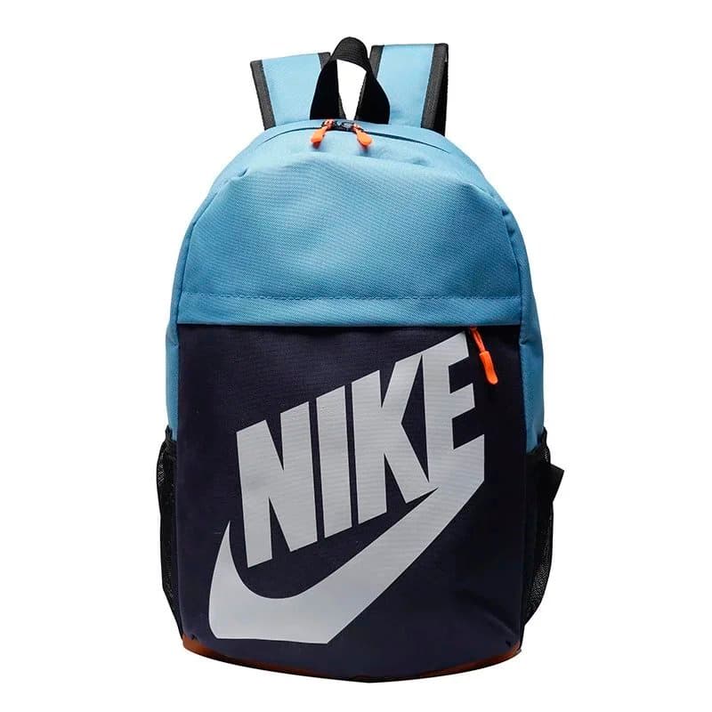 Nike Heritage Backpack Swoosh Logo — 黑天蓝白字