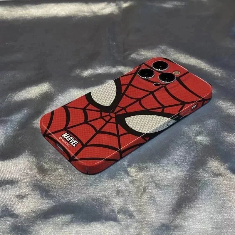 Marvel Spider-Man Phone Case Web Pattern with Mask Detail