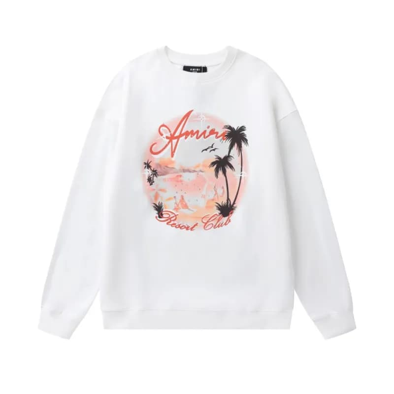 Amiri Crewneck Sweatshirt Embroidered Logo — S150