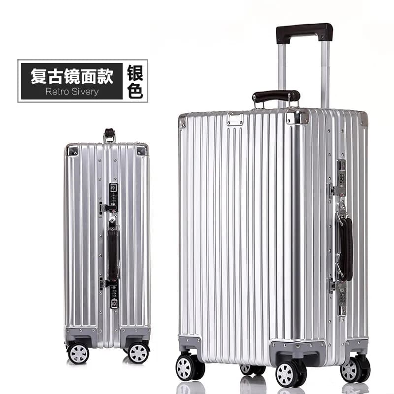 Rimowa Aluminum Suitcase Retro Silvery
