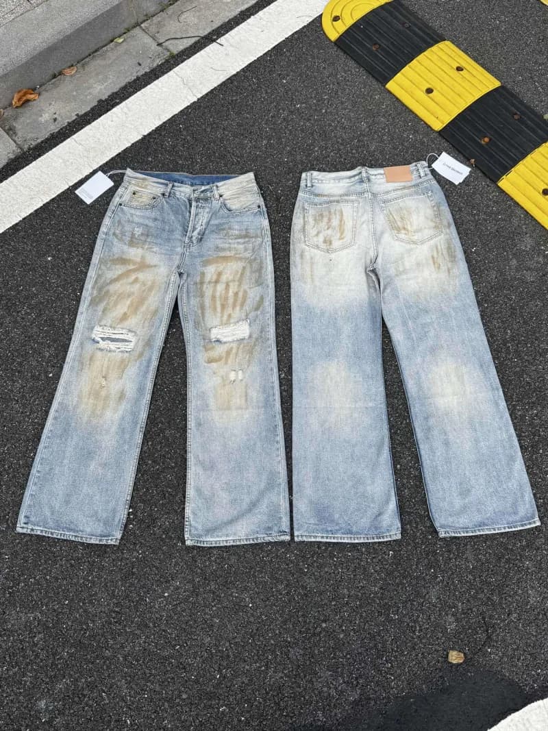 Levi's Wide-Leg Jeans Distressed Wash