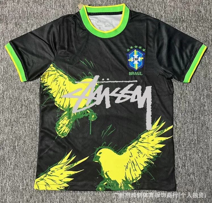 Stüssy × Nike Brazil CBF Jersey Stussy Graphic