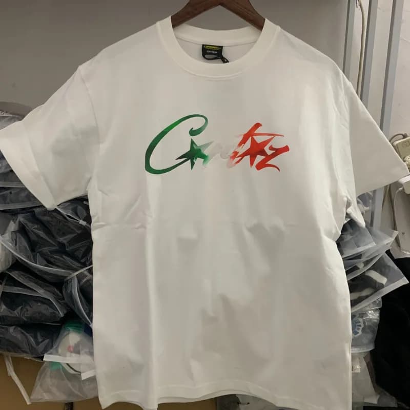 Corteiz Graphic Tee Green and Red Logo