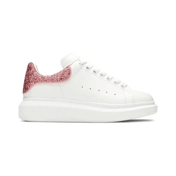 Alexander McQueen Sneaker Metallic Heel Tab — 35-45 (Remark: Size info in message☟☟☟） · WhitePinkGlitter