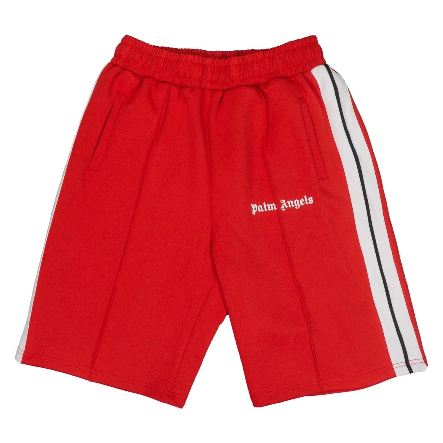 Palm Angels Logo Print Shorts Gothic Script — S11