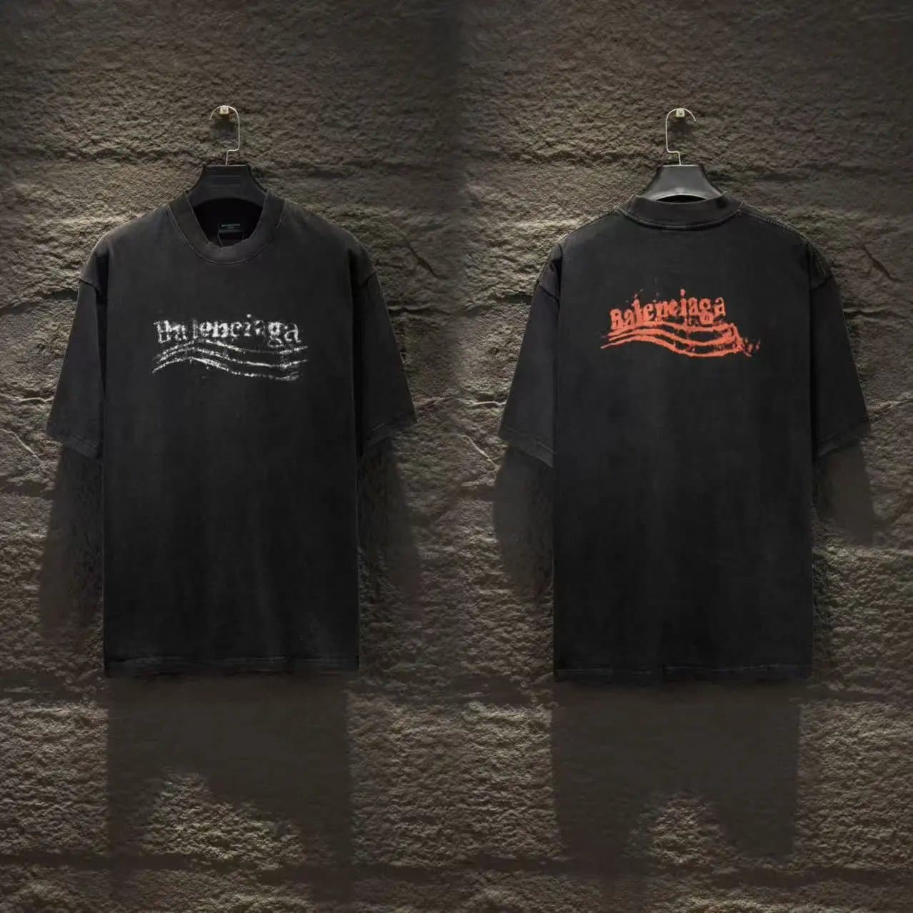 Balenciaga Logo T-Shirt Oversized Script — 60