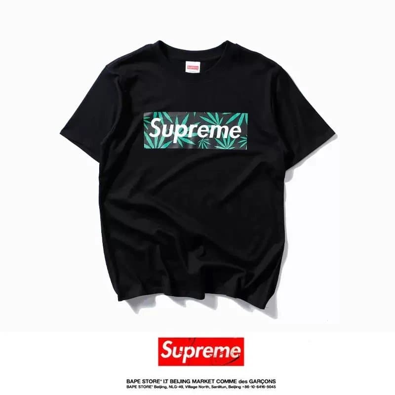 Supreme × Comme des Garçons Box Logo Tee Cannabis Print