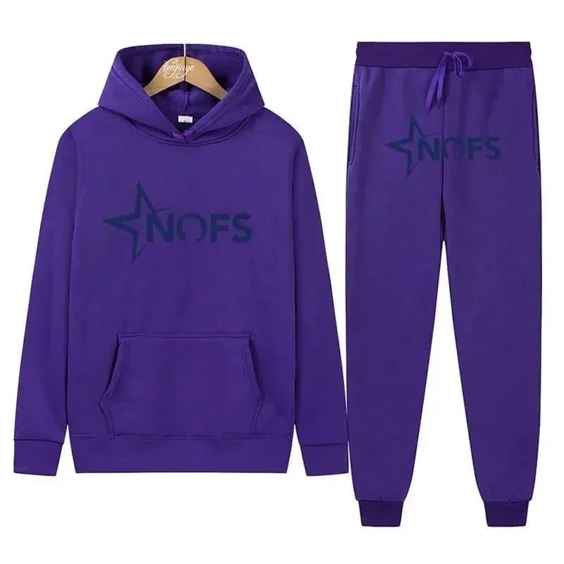 Emporio Armani EA7 Hoodie and Joggers Set Gold Logo — DD-29
