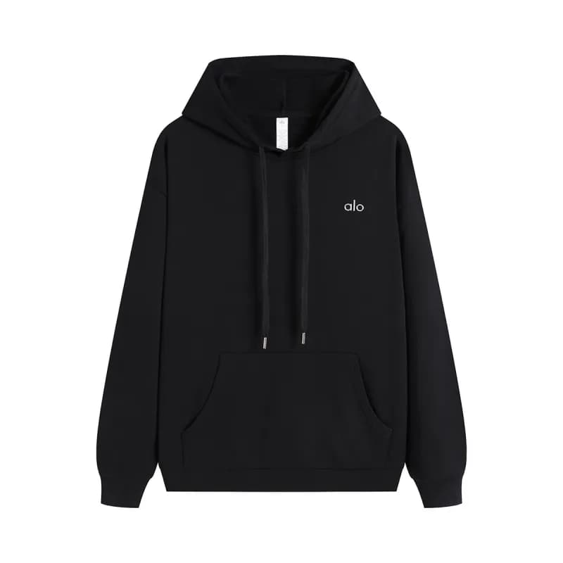 Acne Studios Crewneck Sweatshirt Minimal Logo — 黑色H002连帽带绳