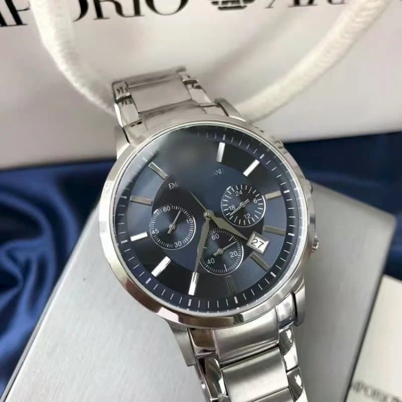 Emporio Armani Chronograph Watch Multi-Subdial Stainless Steel