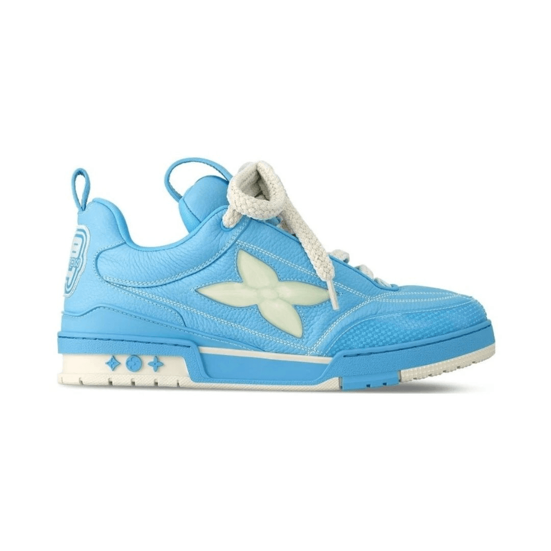 Louis Vuitton LV Trainer Monogram Embroidery — FS · Sky Blue
