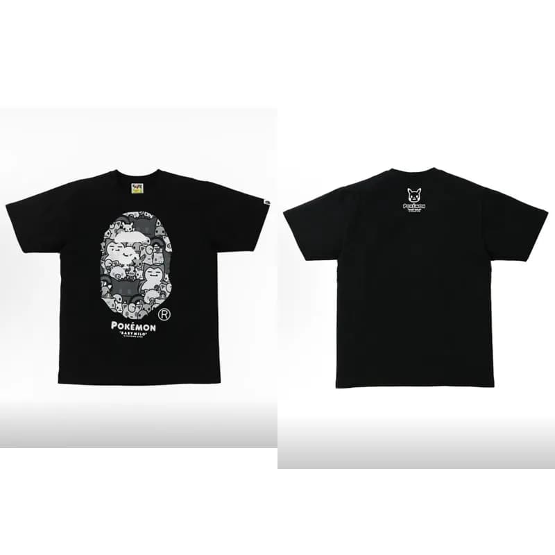 BAPE A Bathing Ape x Pokémon Tee Ape Head Collage