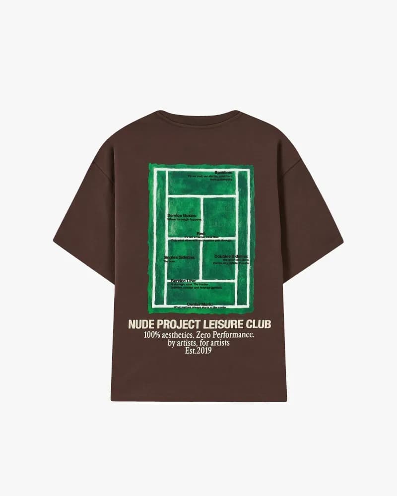 Nude Project T-Shirt Tennis Court Graphic