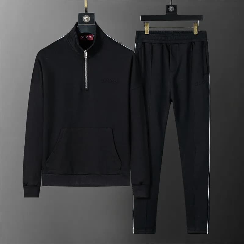 Hugo Boss Track Suit Black Beige Stripe — 38106 black
