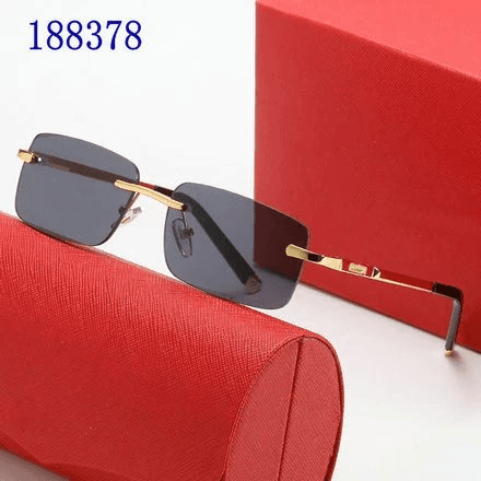 Louis Vuitton Square Sunglasses Monogram Logo — Cartier -2