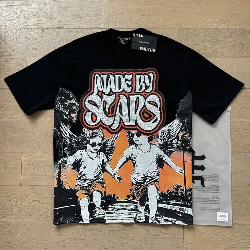 Mixed Emotion Graphic T-Shirt Made By Scars Print