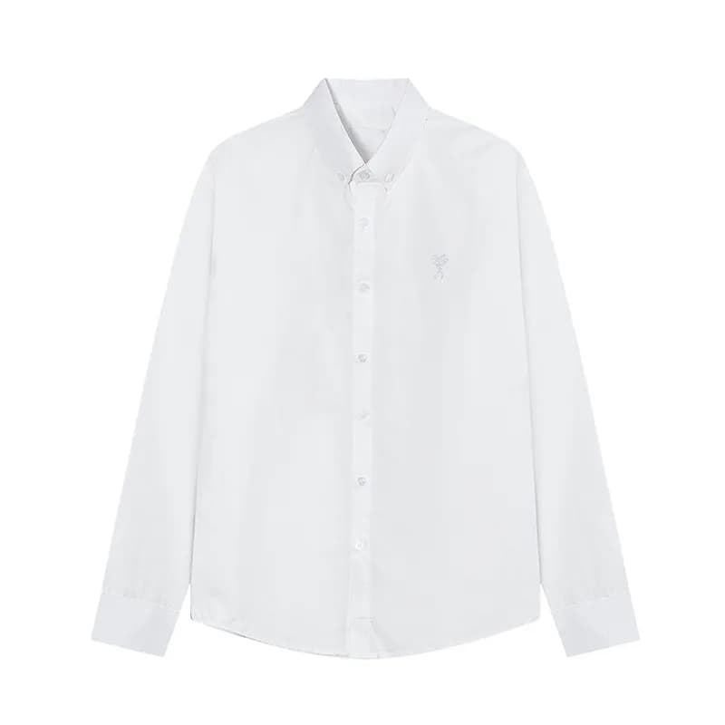 Amiri Button-Up Shirt Heart Embroidery — 2213白色