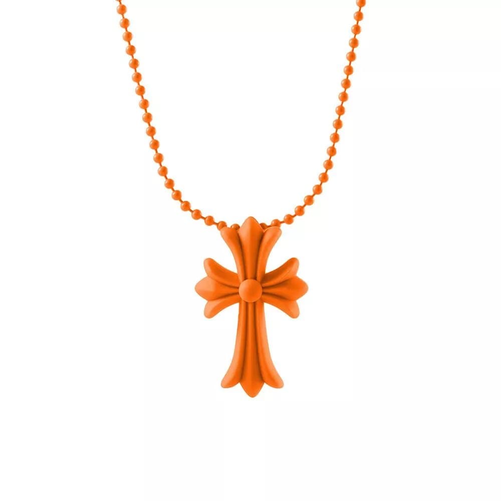 Chrome Hearts Cross Pendant Matte Orange