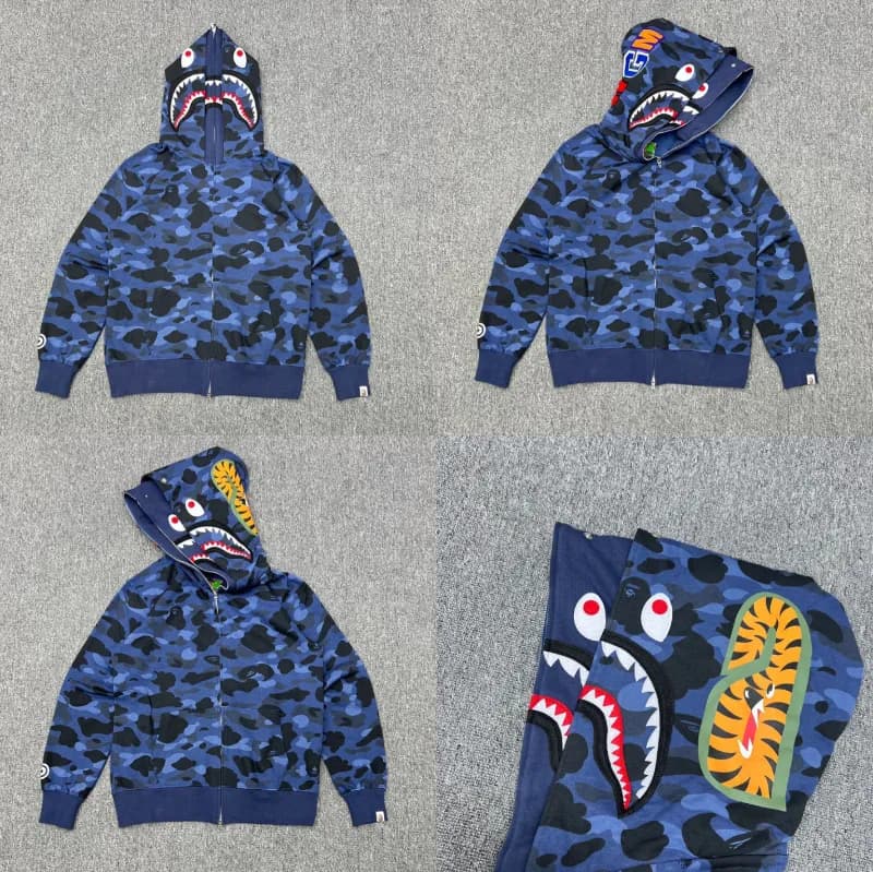 BAPE Shark Hoodie Camouflage