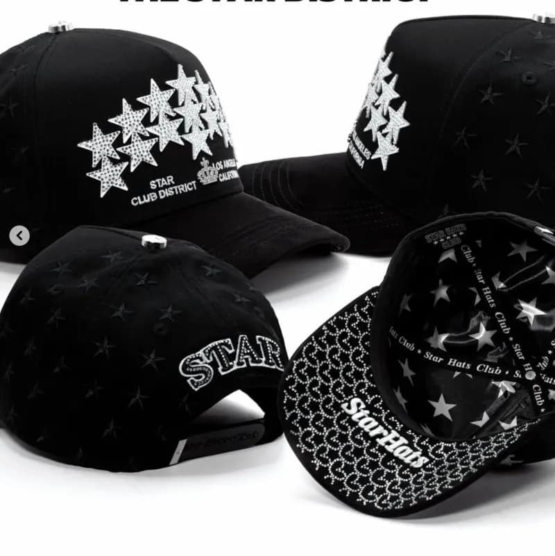 Star Hats Embroidered Stars