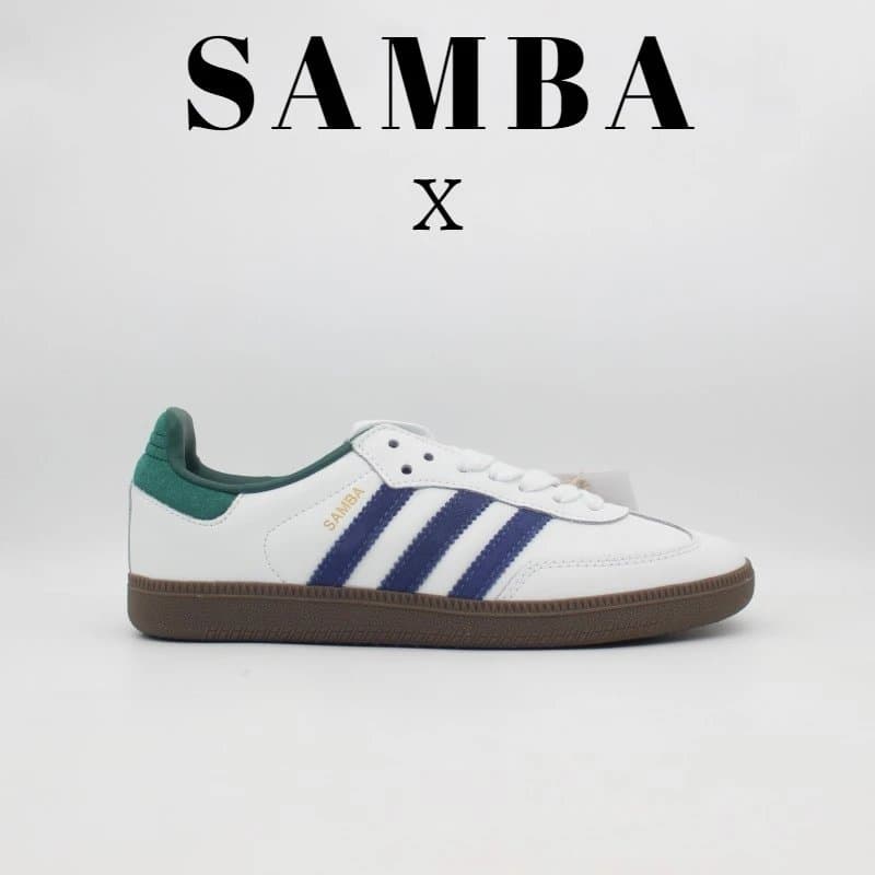 Adidas Samba Grey Suede — IH4882 白蓝绿