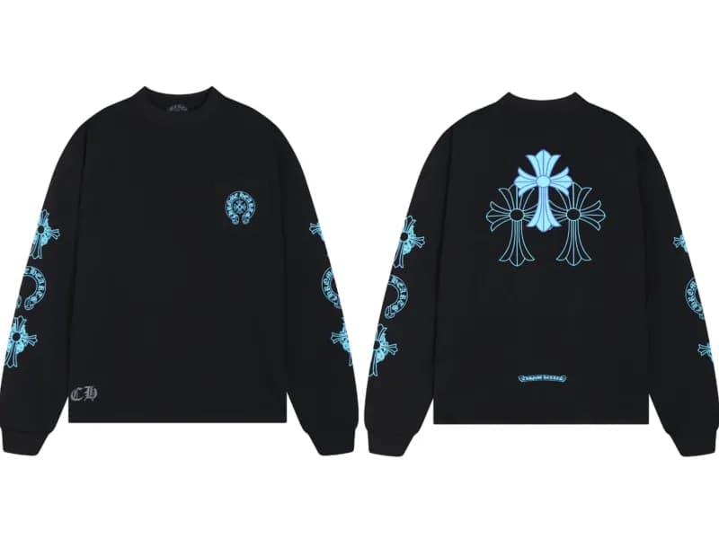 Chrome Hearts Long Sleeve Tee Cross Logo Print