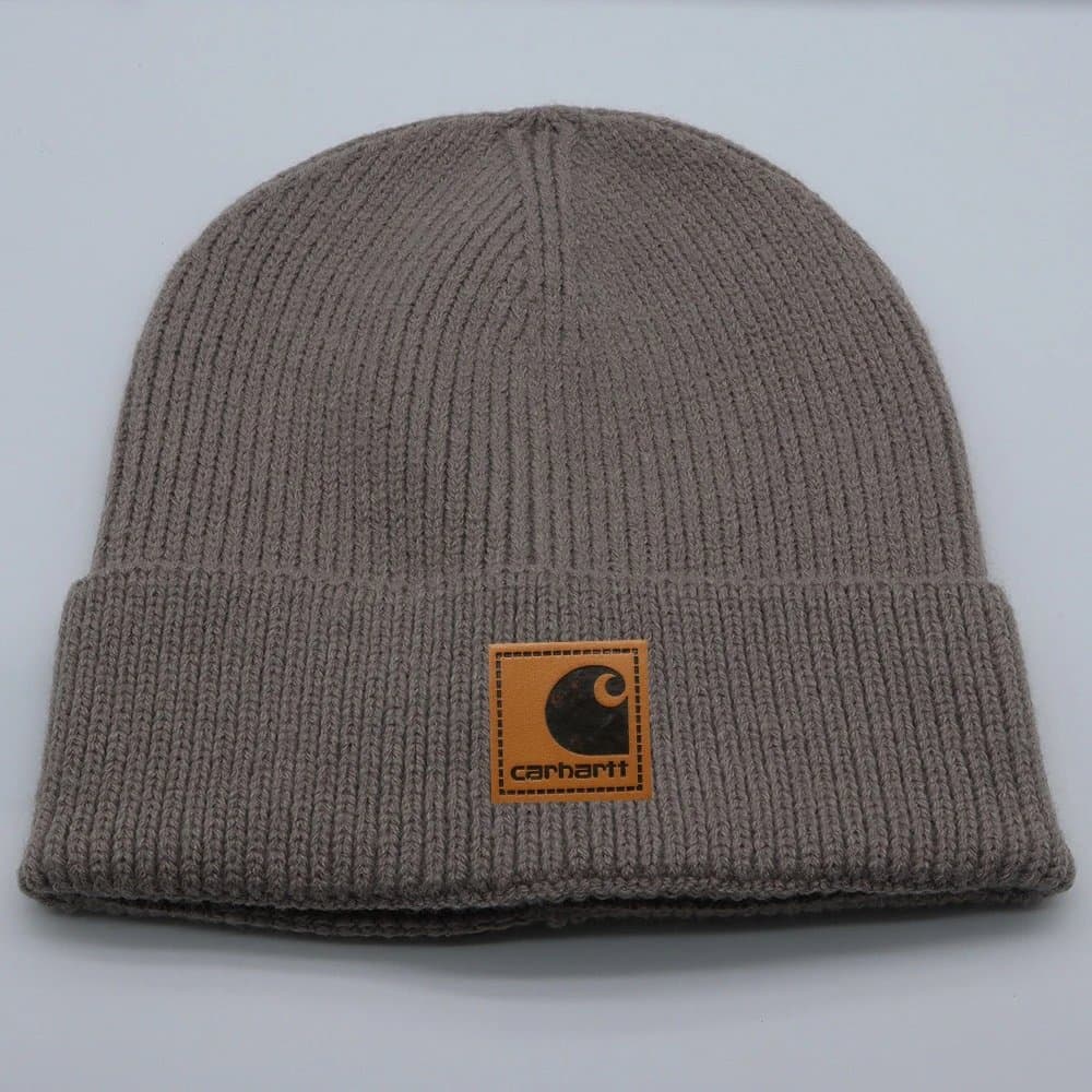 Ribbed Beanie Carhartt Logo Patch