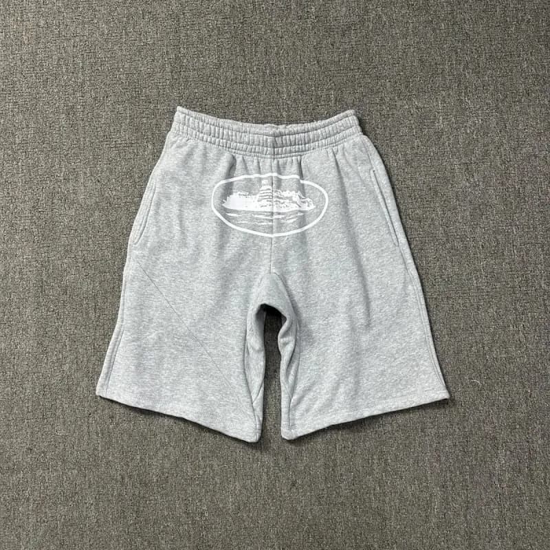 Travis Scott Cactus Jack Shorts Gold Script — 灰色