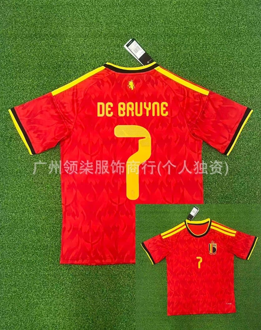 Adidas Argentina Away Jersey Baroque Print — 2026比利时主场7号德布劳内