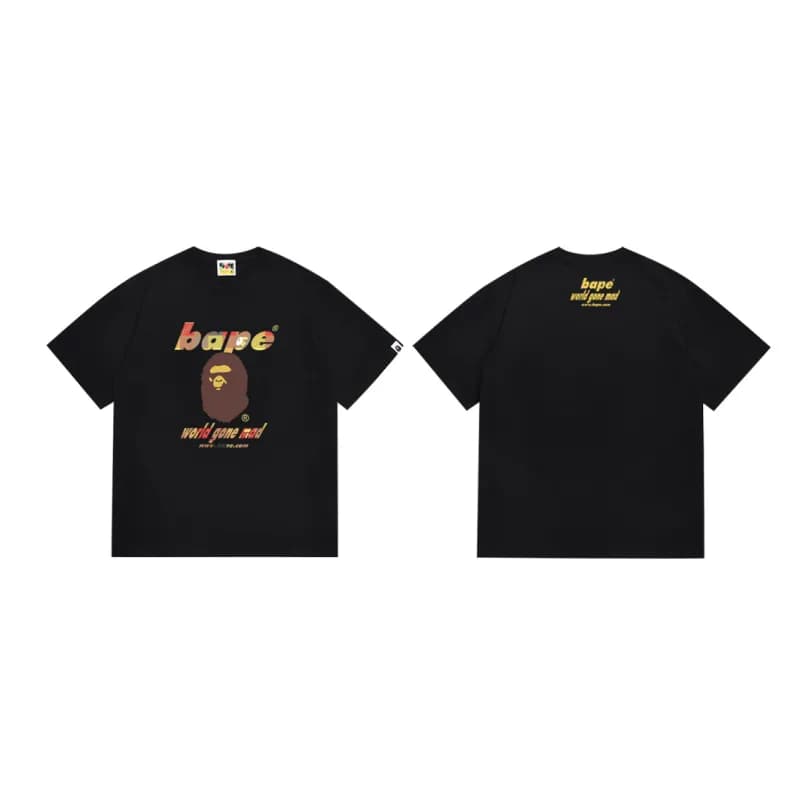 BAPE Graphic T-Shirt Ape Shall Never Kill Ape — 071黑色