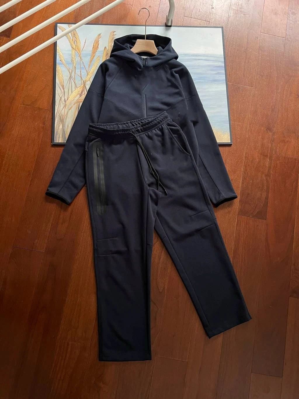 Nike Tech Fleece Hoodie and Joggers Monochrome