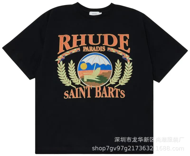 Graphic Tee Rhude Paradis Saint Barts