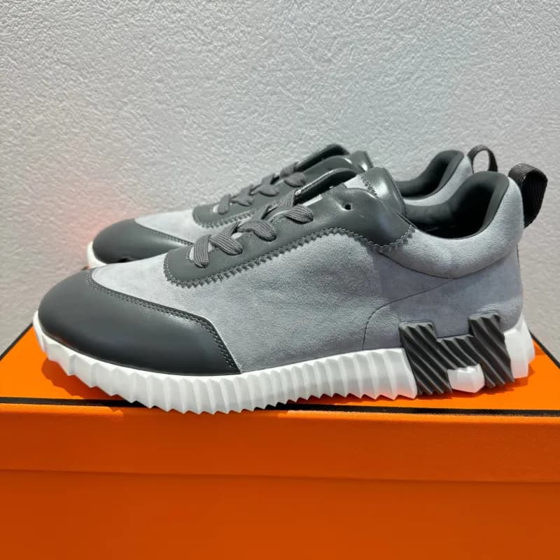 Hermès H-Boot Sneaker White with Black H Logo — 24