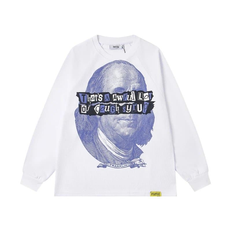 Travis Scott × Cactus Plant Flea Market Long Sleeve Thermal Top Franklin Cough Syrup