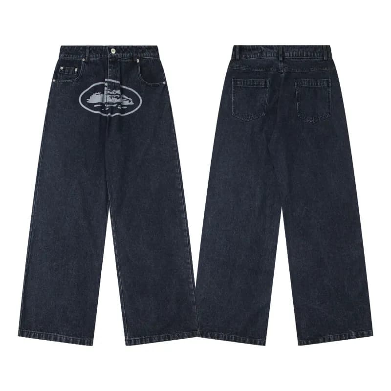 Levi's Wide-Leg Jeans Oval Logo Print