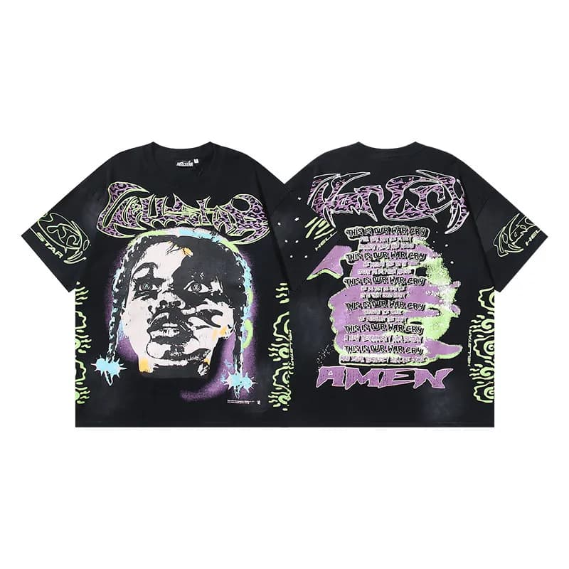 Travis Scott Graphic Tee Amen Print
